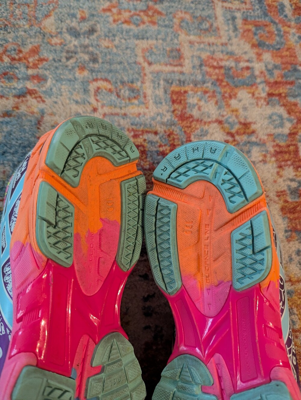 Asics Gel Noosa Tri 9 Women's 9.5 Bright Colorful Triathlon Running Shoe - Picture 13 of 14